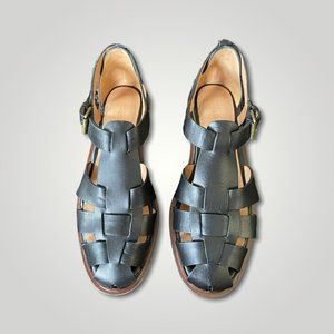 Madewell The Rina Fisherman Flat - size. 7.5 - Black